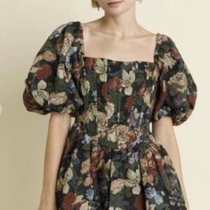 Brocade Corset Mini Dress